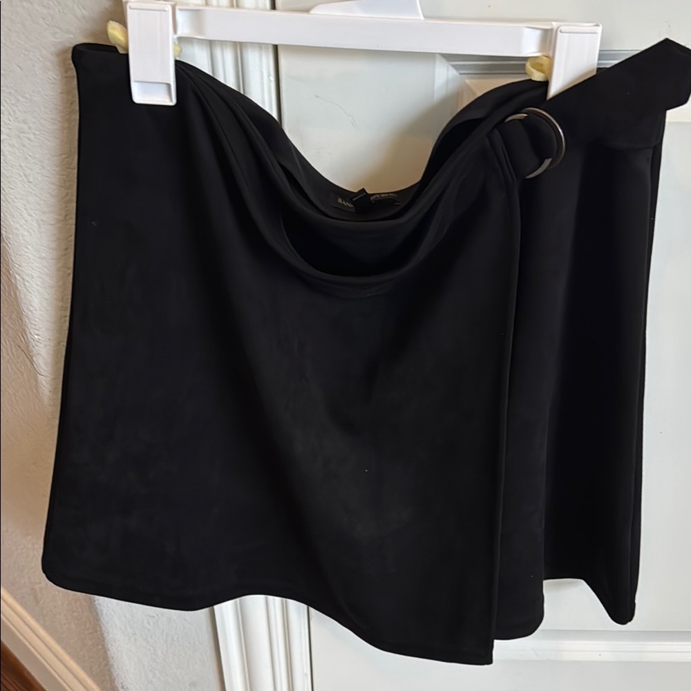 Elegant Black Wrap Skirt